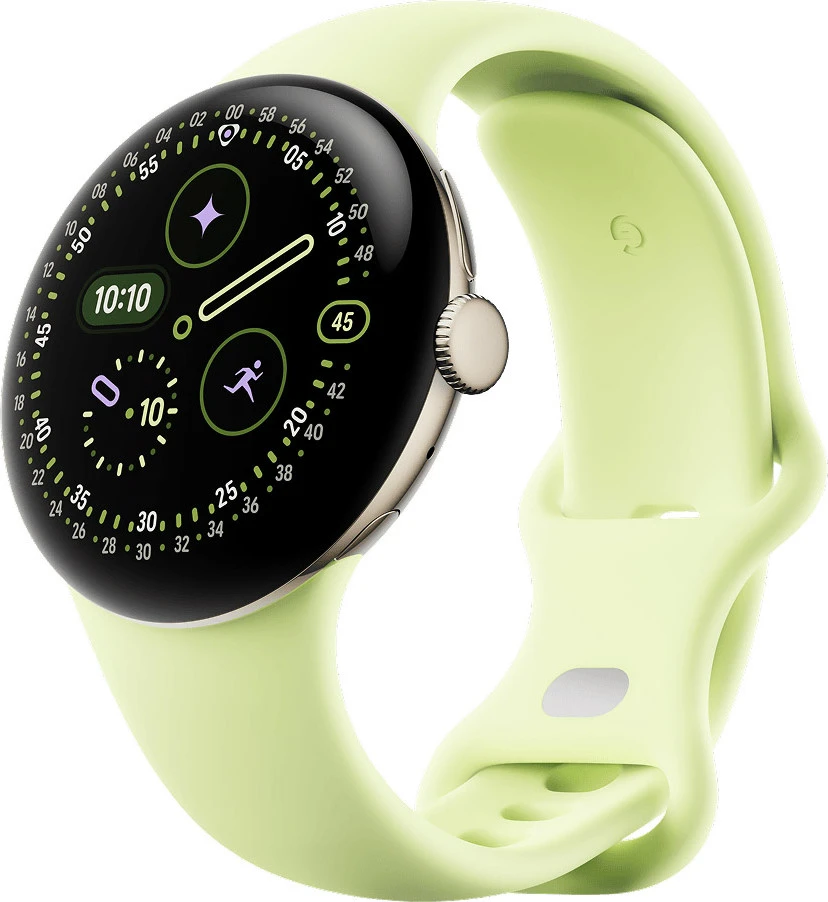 Смарт-годинники Google Pixel Watch 4 41mm LTE Champagne Gold Aluminum case / Lemongrass Active Band