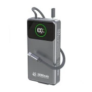 Dudao K31Pro 20000mAh 45W PD, QC, with built-in USB-C/Lightning cables (6977196682010) (UA)