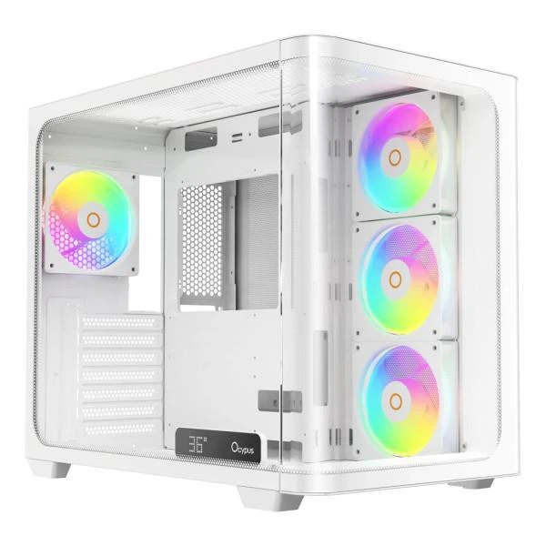 Корпус Ocypus IOTA C70 CURVE ARGB DIGITAL WH (IOTA-C70-WHD400CD-GL) (UA)