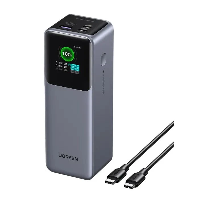Мобильная батарея Ugreen 25000mAh 200W Nexode Smart Display (PB722 35525B) (UA)