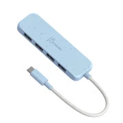 USB-хаб J5create 4 USB-A Cyan (JCH341EC-N) (UA)