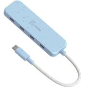 USB-хаб J5create 4 USB-C Cyan (JCH345EC-N) (UA)