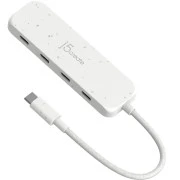 USB-хаб J5create 4 USB-C White (JCH345EW-N) (UA)