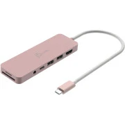USB-хаб J5create USB-C 6-в-1 Rose (JCD373ER-N) (UA)