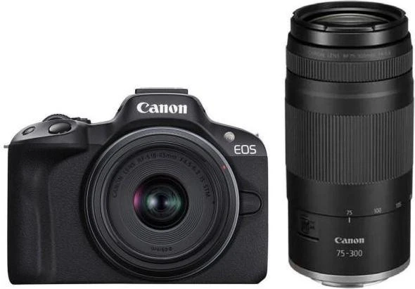 Фотоаппарат Canon EOS R50 kit 18-45 IS STM + RF 75-300 (5811C150BA) (UA)
