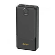 Dudao 10000mAh K10 12W, 2*USB-A, USB-C(IN), Black (6977196682164) (UA)