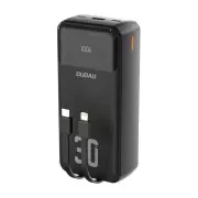 Dudao 30000mAh K15 MAX 22.5W, PD, QC, USB-A, Lightning, USB-C(In/Out), with USB-C/Lightning cables (6977196682478) (UA)