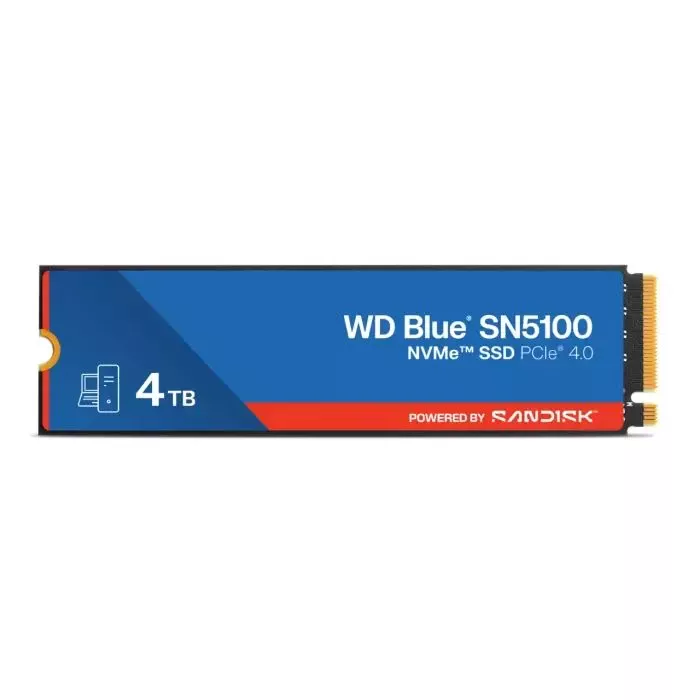 SSD диск M.2 2280 4TB BLUE SN5100 WD (WDS400T5B0E-00CPE0) (UA)