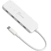 USB-хаб J5create 4 USB-C White (JCH345EW-N) (UA)