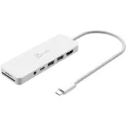 USB-хаб J5create USB-C 6-в-1 White (JCD373EW-N) (UA)