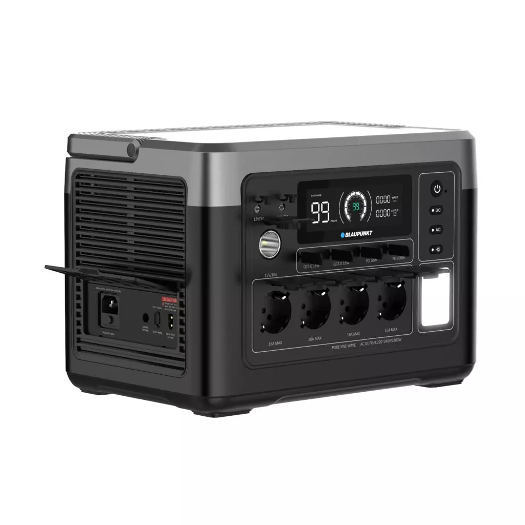 Зарядна станція BLAUPUNKT JuiceBox 1000, 1800W, 1024Wh, LiFePO4 з водонепроникною сумкою (BPPS1000A) (UA)