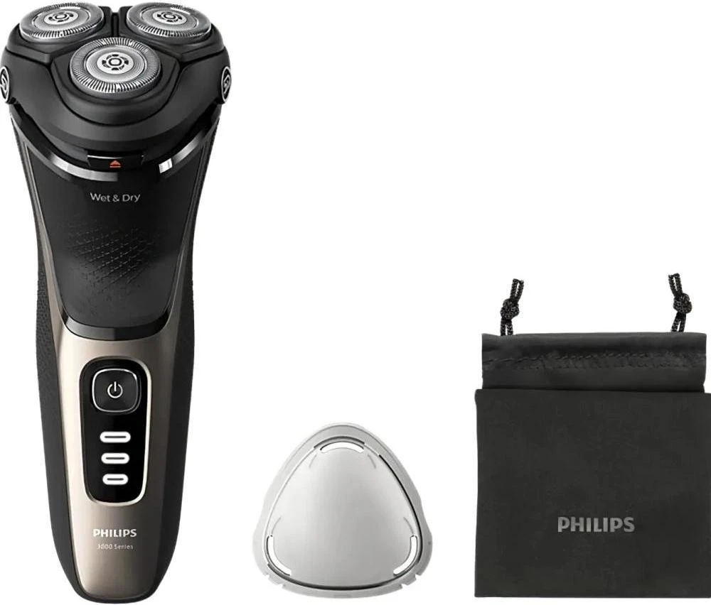 Электробритва Philips Shaver series 3000 S3242/12 Black/gold