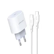 МЗП Jokade JB010 (USB-C/PD20W) + кабель Type-C to Lightning White