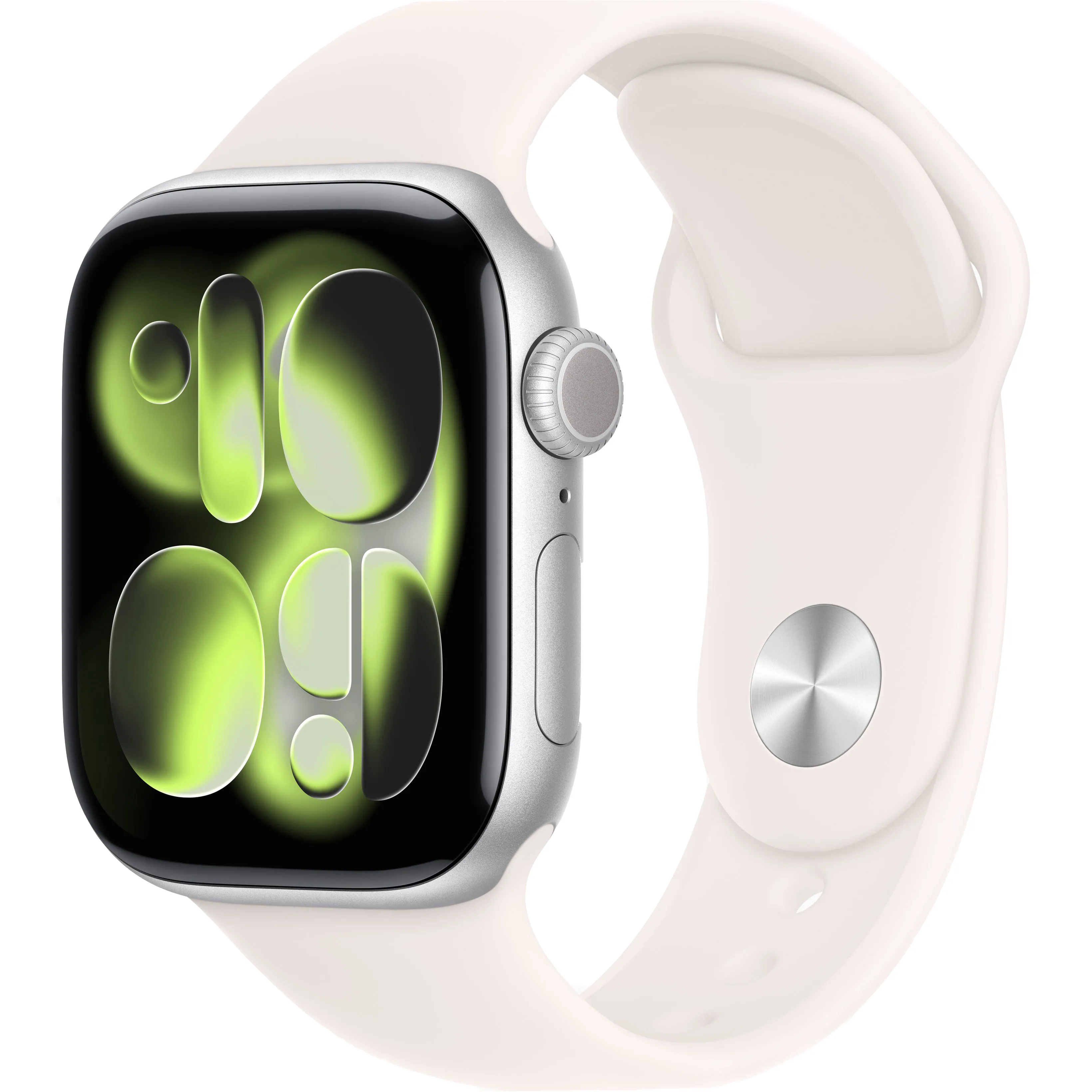 Годинники Apple Watch 11 GPS 42mm Silver Aluminum Case with Light Blush Sport Band S/M (MEW34+MXLN3)