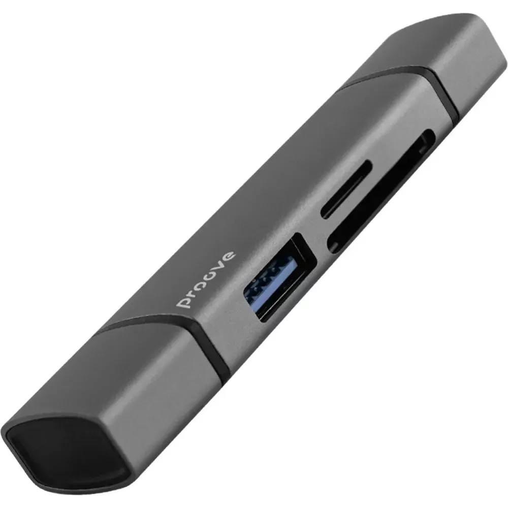 Кардрідер Картридер Proove Arc Link 3 in 1 (USB3.0 + SD Card + Micro SD Card) (silver) (HBAL00210014)