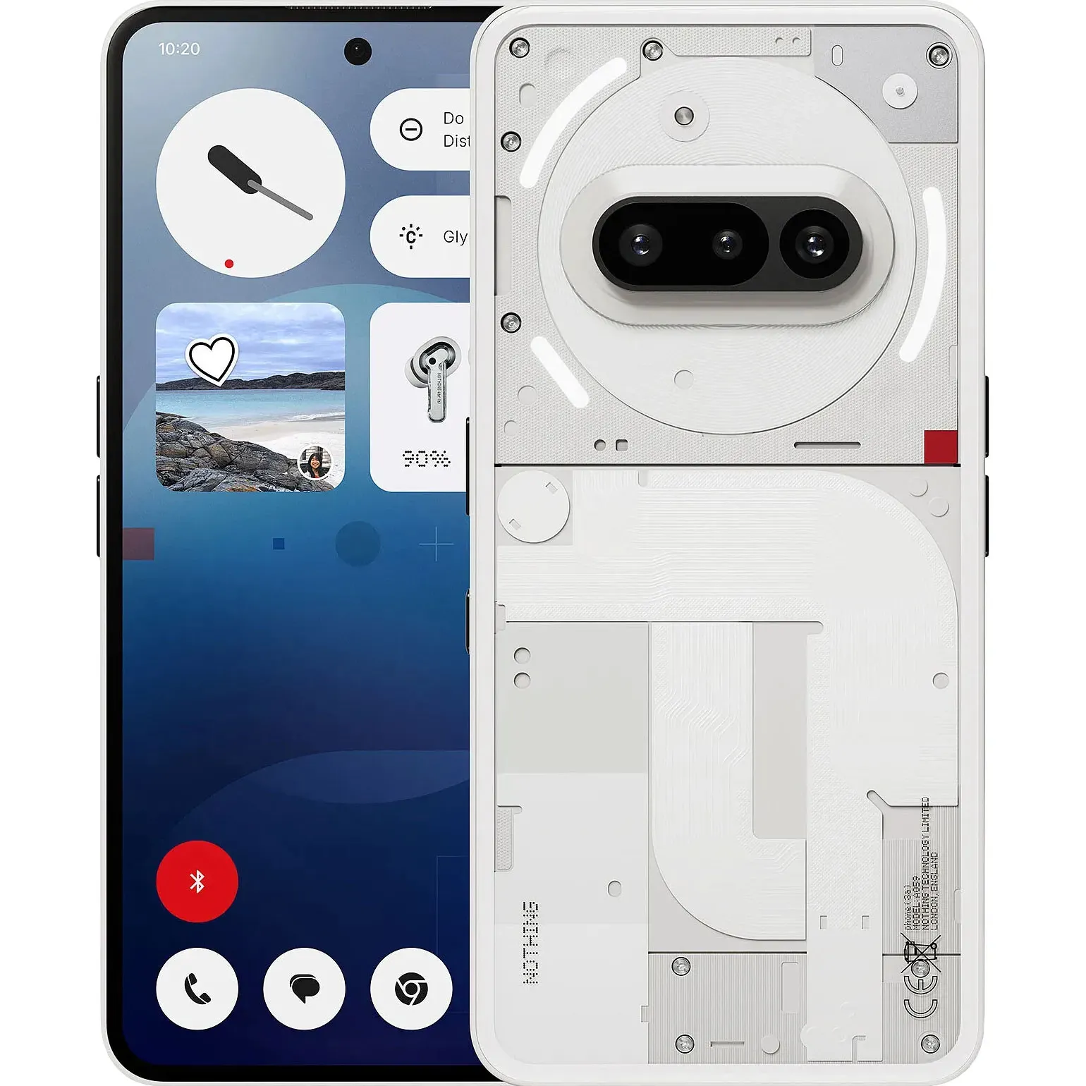 Телефон Nothing Phone (3a) 12/256GB White (920021W) (UA)