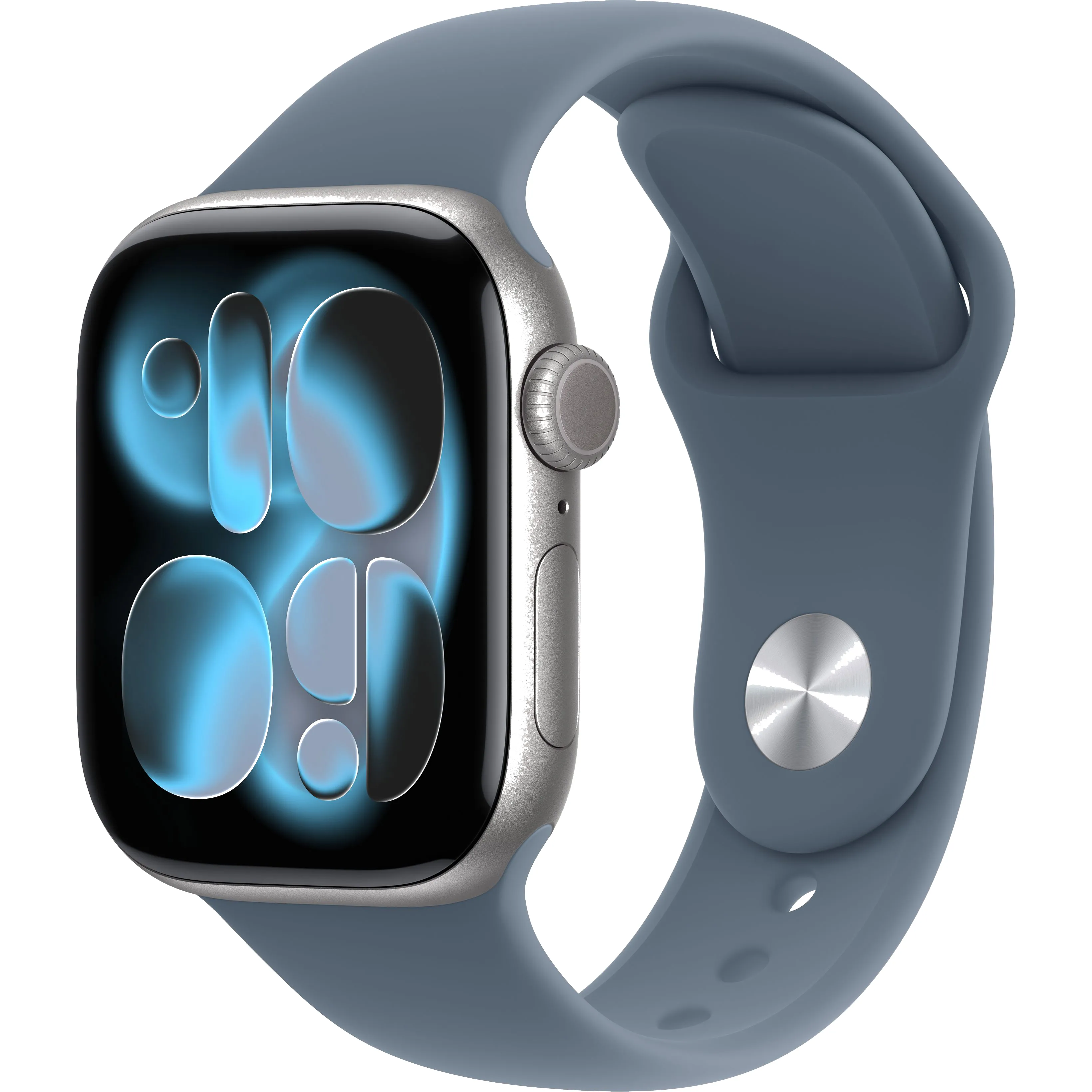 Часы Apple Watch Series 11 GPS 42mm Space Grey Aluminum Case with Anchor Blue Sport Band M/L (MEW14+MFGF4)
