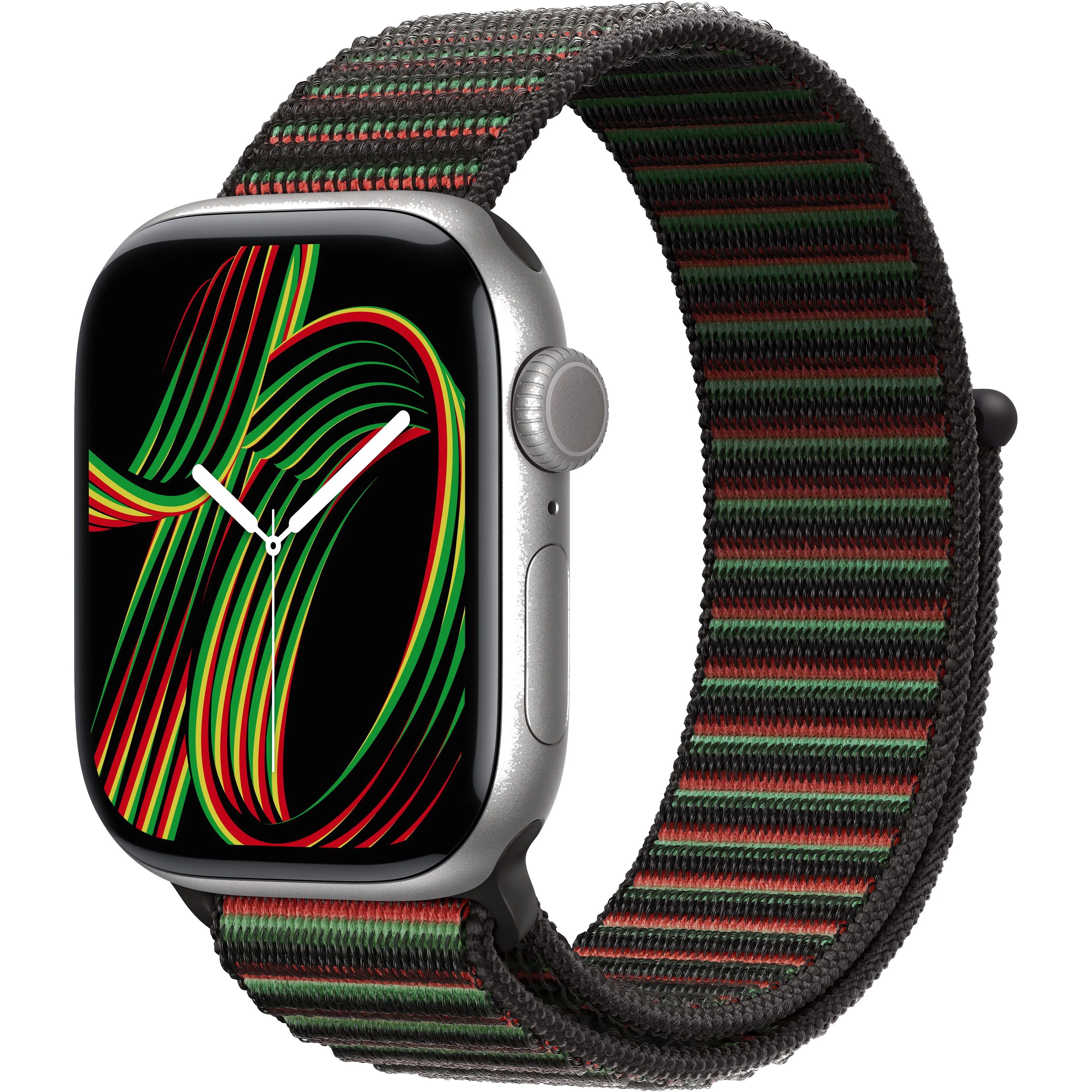 Часы Apple Watch Series 11 GPS 42mm Space Grey Aluminum Case with Black Unity Sport Loop (MEW14+ MDF44)