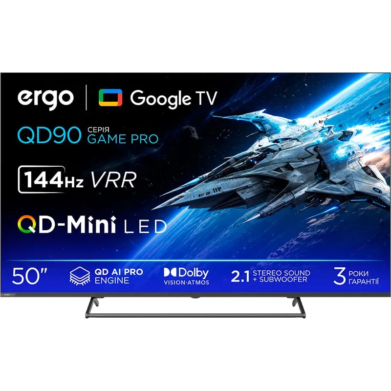 Телевизор ERGO 50MQD90 Game PRO (UA)