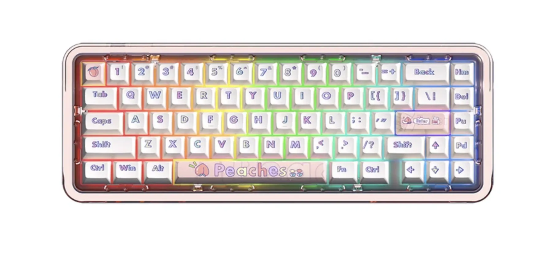 Клавиатура AJAZZ Firstblood B67 (Transparent Pink)