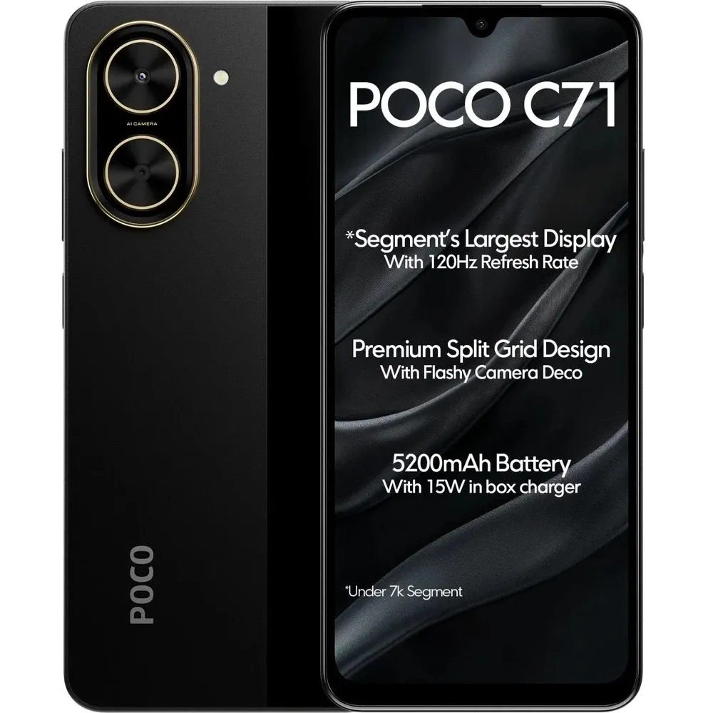 Телефон Xiaomi Poco C71 4/64GB Black (with charger) Europe