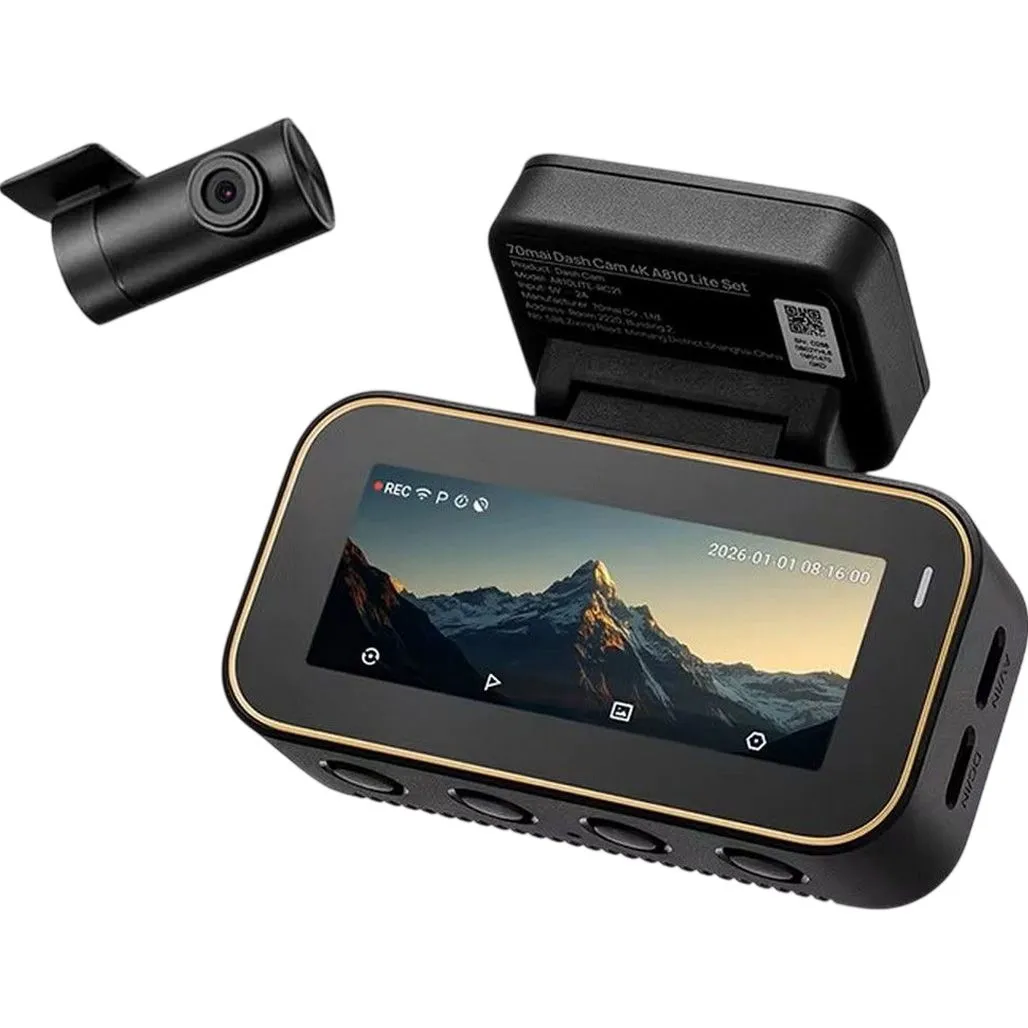 70mai Dash Cam 4K A810 Lite + RC21