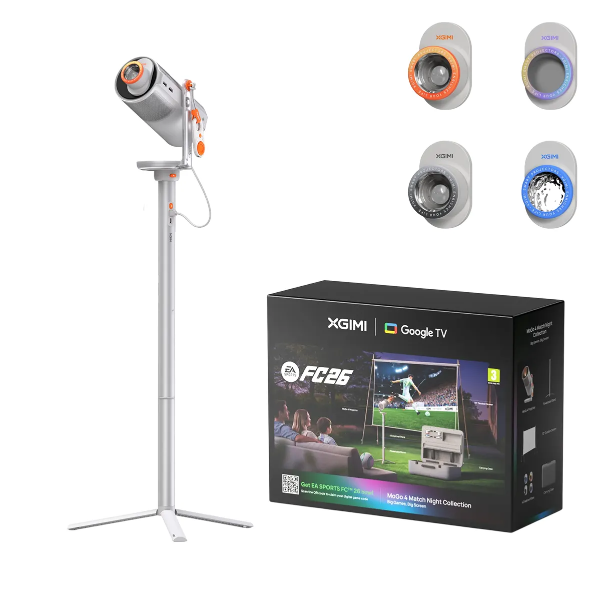 Проектор XGIMI MoGo 4 FIFA Edition + Exclusive Creative Set + PowerBase (WK08K-3)
