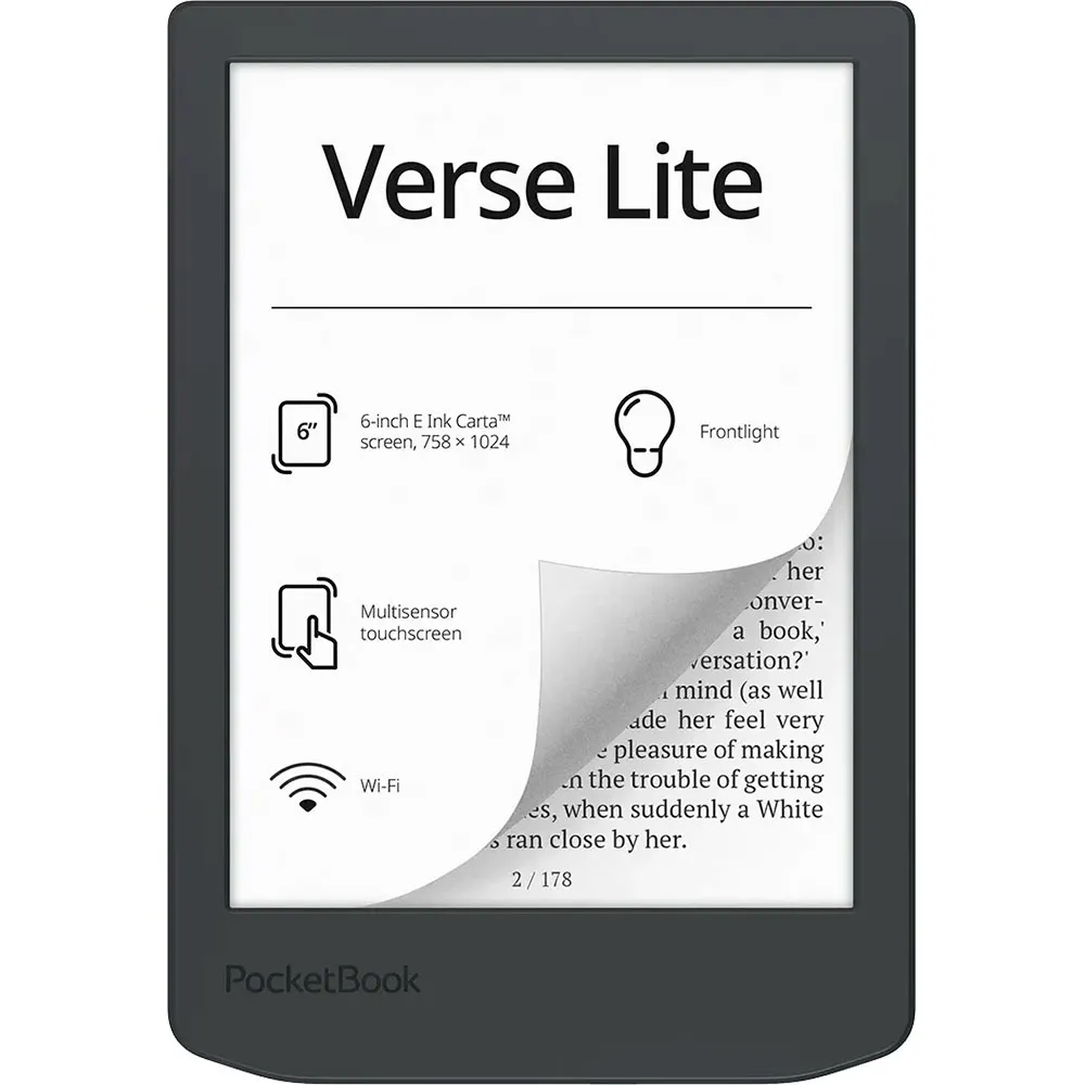 Электронная книга Pocketbook 619 Verse Lite Midnight Grey (PB619-T-WW) (UA)