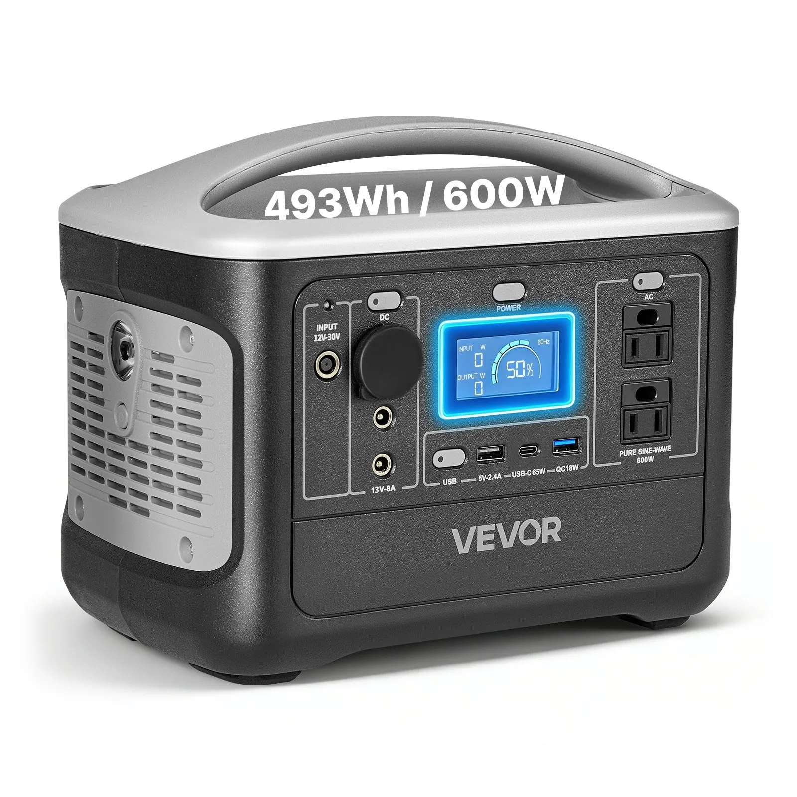 Vevor M6 (493Wh / 600W / LiFePO4)