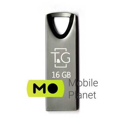 16GB T&G 117 Metal Series Black (TG117BK-16G) Інтерфейс: USB 2.0; Обсяг пам'яті: 16