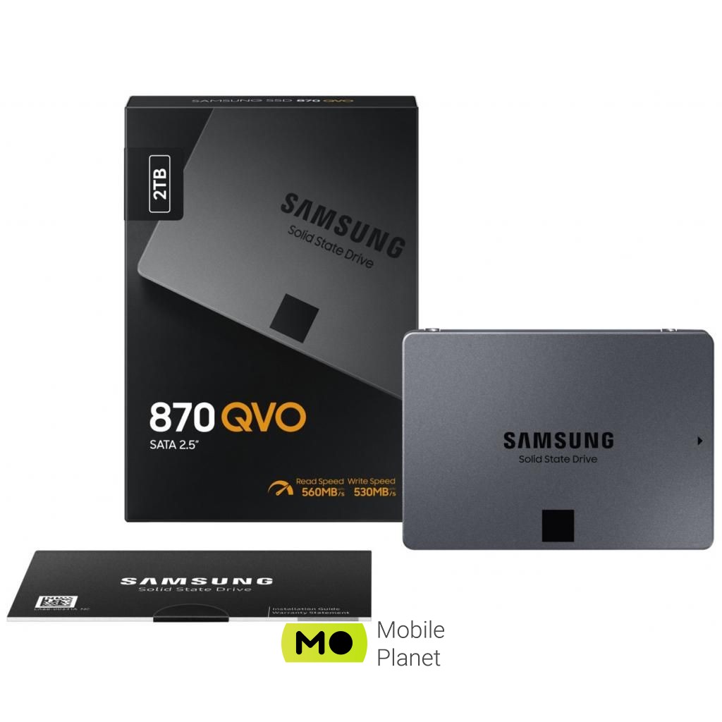 2.5 2TB Samsung (MZ-77Q2T0BW) Тип: внутренний; Тип флеш-памяти: