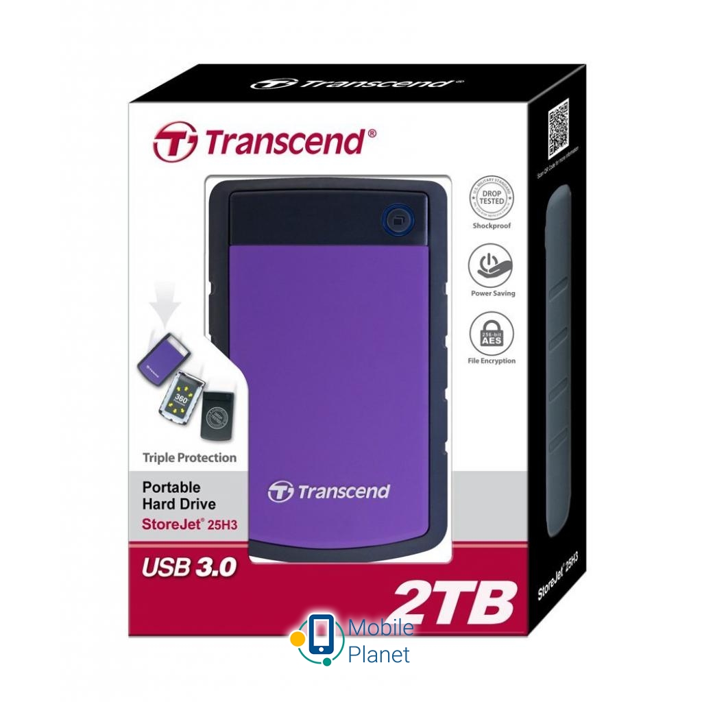 2.5 2TB Transcend (TS2TSJ25H3P) Тип: Високошвидкісні,