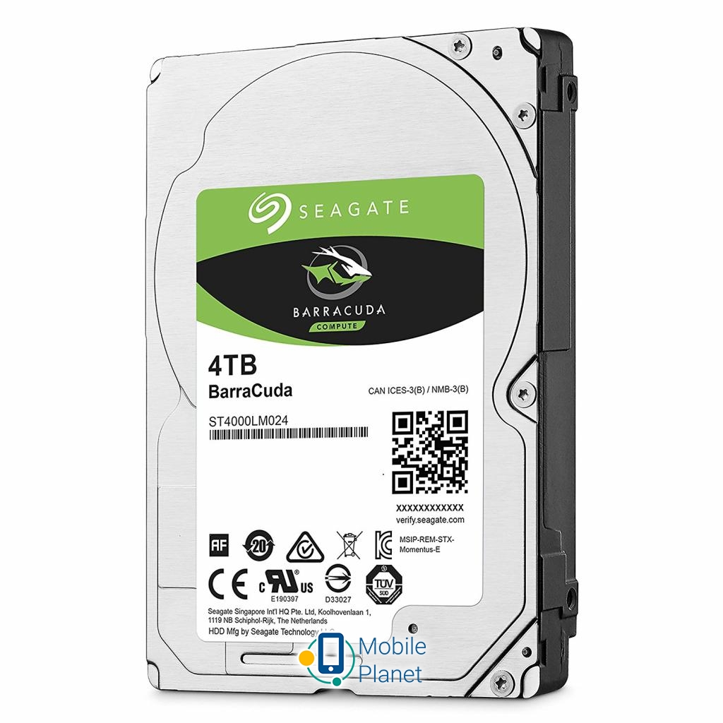 2.5 4TB Seagate (ST4000LM024) Обсяг: 4TB; Швидкість обертання