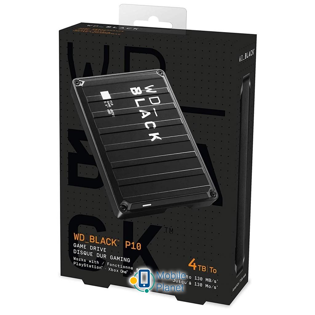 2.5 4TB Western Digital (WDBA3A0040BBK-WESN) Тип: для консолі PS4, для консолі