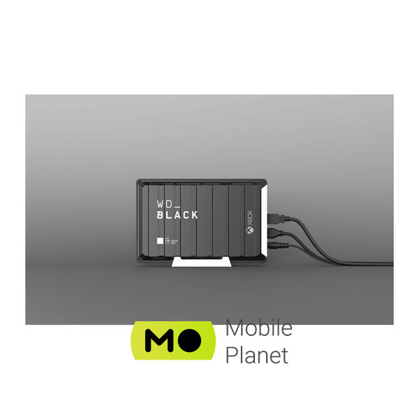 3.5 12TB BLACK D10 Game Drive for Xbox WD (WDBA5E0120HBK-EESN) (UA) Тип: Портативні; Форм-фактор: 2.5;
