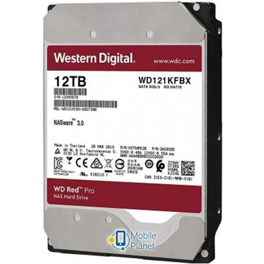 3.5 12TB Western Digital (WD121KFBX) Обсяг: 12 TB; Швидкість обертання