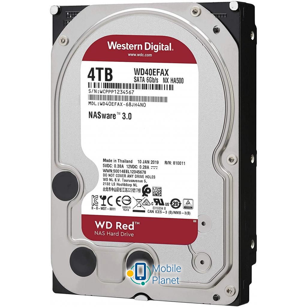 3.5 4TB Western Digital (WD40EFAX) Обсяг: 4 TB; Швидкість обертання