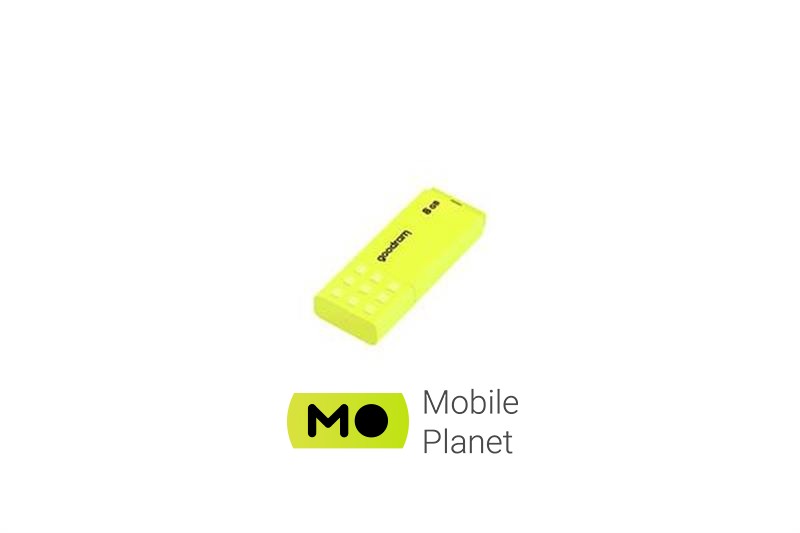 8GB GOODRAM UME2 Yellow (UME2-0080Y0R11) (UA) Объем памяти: 8 ГБ; Скорость
