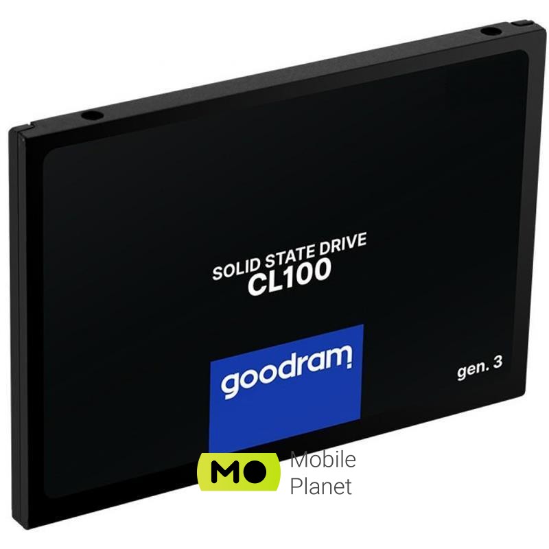 960GB GOODRAM CL100 GEN.3 2.5 SATAIII 3D TLC (SSDPR-CL100-960-G3) (UA) Об'єм жорсткого диска: 960 ГБ;