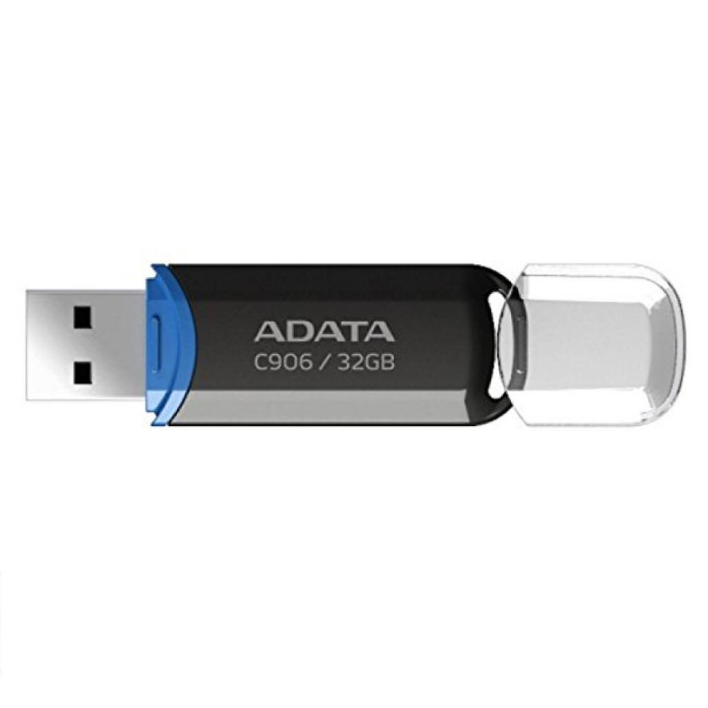 A-DATA 32GB C906 Black USB 2.0 (AC906-32G-RBK) Тип: Класичні; Обсяг пам'яті: 32 Gb;