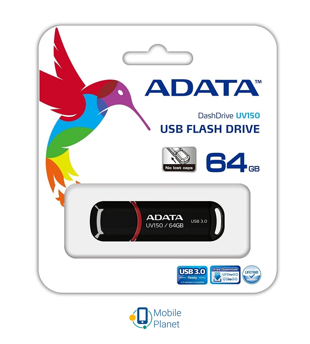 A-Data UV150 (AUV150-64G-RBK) (UA) Интерфейс подключения USB 2.0; USB 3.0