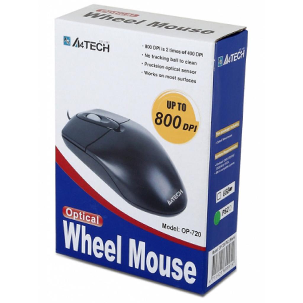 A4-tech OP-720 Black-USB Тип: дротові; Призначення: для