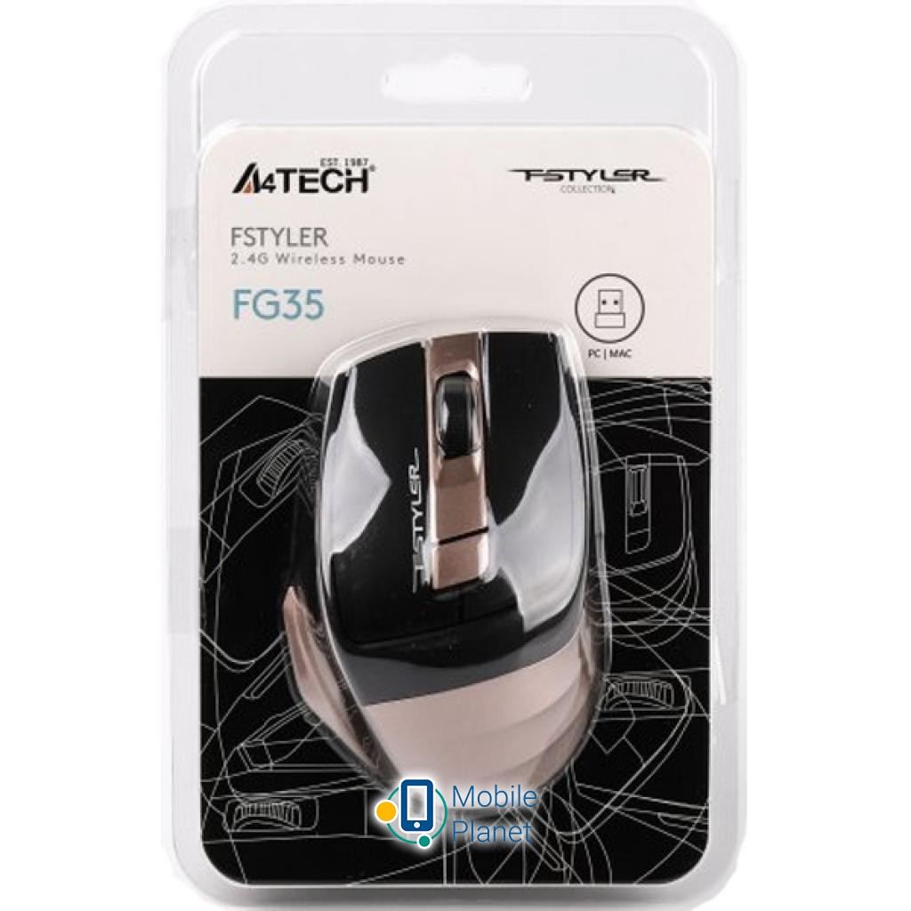 A4tech FG35 Bronze Тип: Бездротові; Призначення: