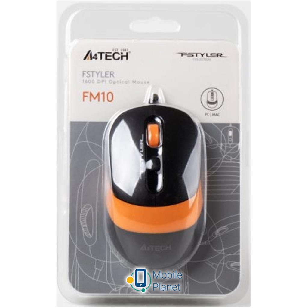 A4tech FM10 Orange Тип: дротові; Призначення: для