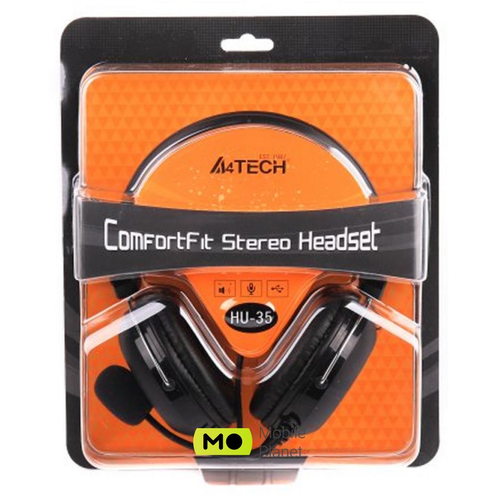 A4tech HU-35 Black (UA) Тип устройства: гарнитура; Тип: