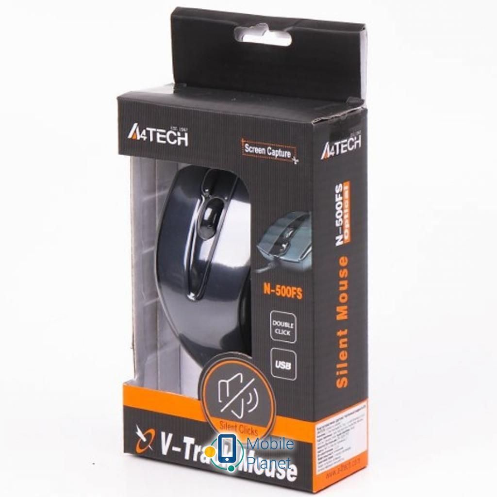 A4tech N-500FS Silent Click Тип: дротові; Призначення: для