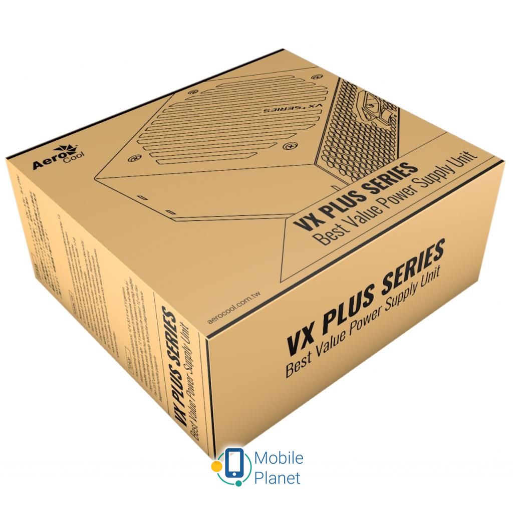AeroCool 500W VX PLUS 500 (4713105962758) Тип БП: для комп'ютерів; Стандарт