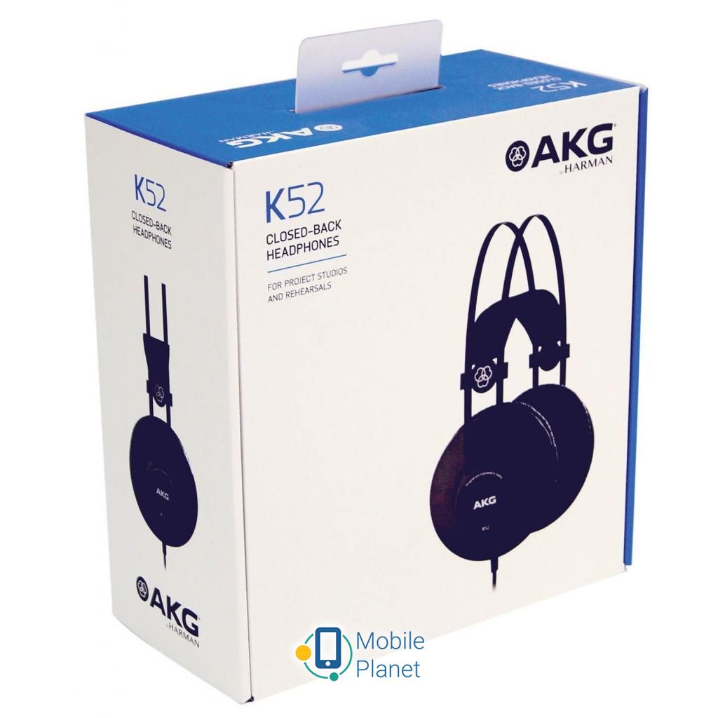 AKG K52 Black (3169H00010) Тип пристрою: навушники; Тип: