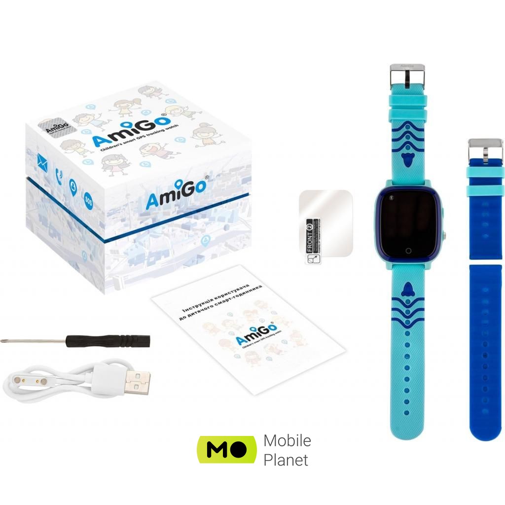AmiGo GO005 4G WIFI Kids waterproof Thermometer Blue (747017) Тип дитячі