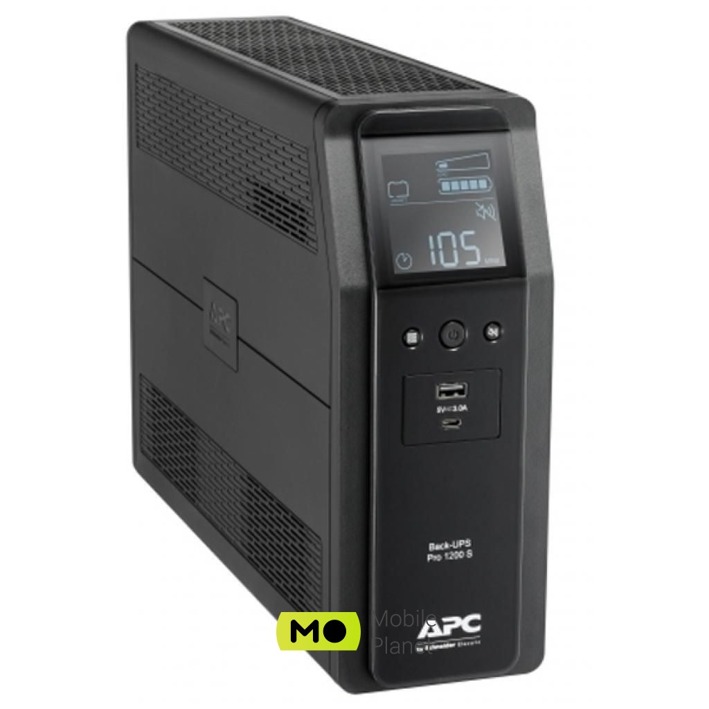 APC Back-UPS Pro BR 1200VA (BR1200SI) (UA) Мощность, Вт 720 Вт